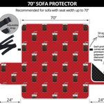 Glass Of Cola Pattern Print Sofa Protector