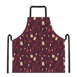 Glasses And Bottles Of Wine Print Apron