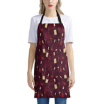 Glasses And Bottles Of Wine Print Apron