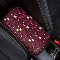 Glasses And Bottles Of Wine Print Car Center Console Cover