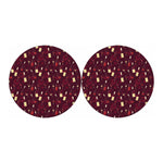 Glasses And Bottles Of Wine Print Car Coasters