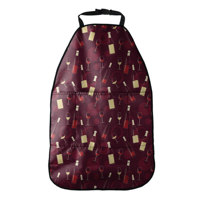 Glasses And Bottles Of Wine Print Car Seat Organizers