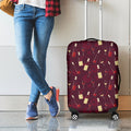 Glasses And Bottles Of Wine Print Luggage Cover