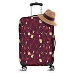 Glasses And Bottles Of Wine Print Luggage Cover