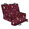 Glasses And Bottles Of Wine Print Pet Car Back Seat Cover