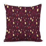 Glasses And Bottles Of Wine Print Pillow Cover