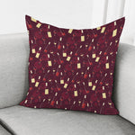 Glasses And Bottles Of Wine Print Pillow Cover