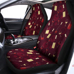 Glasses And Bottles Of Wine Print Universal Fit Car Seat Covers