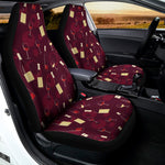 Glasses And Bottles Of Wine Print Universal Fit Car Seat Covers