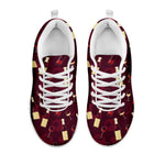 Glasses And Bottles Of Wine Print White Sneakers