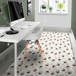 Glasses Of Wine Pattern Print Area Rug