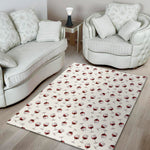 Glasses Of Wine Pattern Print Area Rug