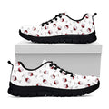 Glasses Of Wine Pattern Print Black Running Shoes