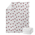 Glasses Of Wine Pattern Print Blanket