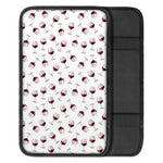 Glasses Of Wine Pattern Print Car Center Console Cover