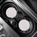 Glasses Of Wine Pattern Print Car Coasters