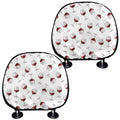 Glasses Of Wine Pattern Print Car Headrest Covers