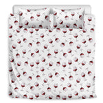 Glasses Of Wine Pattern Print Duvet Cover Bedding Set