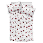 Glasses Of Wine Pattern Print Duvet Cover Bedding Set