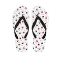 Glasses Of Wine Pattern Print Flip Flops
