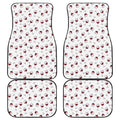 Glasses Of Wine Pattern Print Front and Back Car Floor Mats