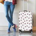 Glasses Of Wine Pattern Print Luggage Cover