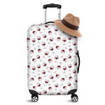Glasses Of Wine Pattern Print Luggage Cover
