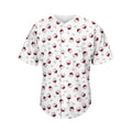 Glasses Of Wine Pattern Print Men's Baseball Jersey