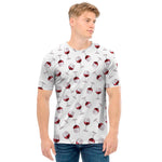 Glasses Of Wine Pattern Print Men's T-Shirt