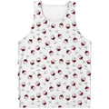 Glasses Of Wine Pattern Print Men's Tank Top