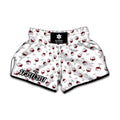 Glasses Of Wine Pattern Print Muay Thai Boxing Shorts