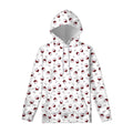 Glasses Of Wine Pattern Print Pullover Hoodie