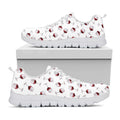 Glasses Of Wine Pattern Print White Running Shoes