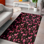Glasses Of Wine Print Area Rug