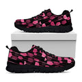 Glasses Of Wine Print Black Running Shoes