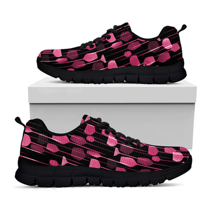 Glasses Of Wine Print Black Sneakers