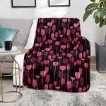 Glasses Of Wine Print Blanket