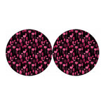 Glasses Of Wine Print Car Coasters