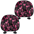 Glasses Of Wine Print Car Headrest Covers