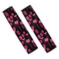 Glasses Of Wine Print Car Seat Belt Covers