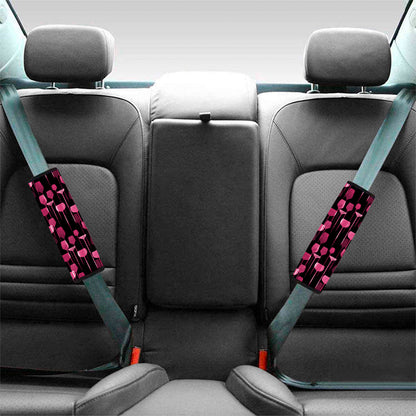 Glasses Of Wine Print Car Seat Belt Covers