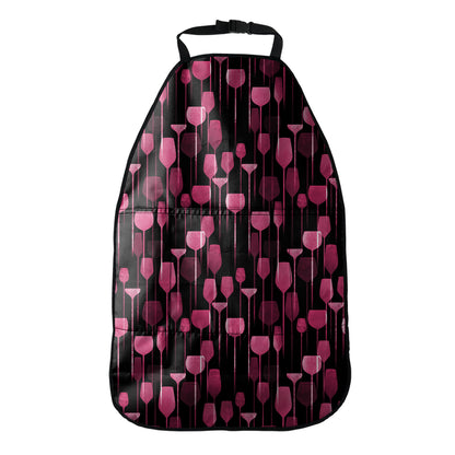 Glasses Of Wine Print Car Seat Organizers
