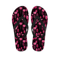 Glasses Of Wine Print Flip Flops