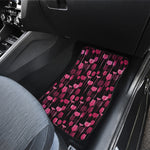 Glasses Of Wine Print Front and Back Car Floor Mats