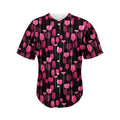 Glasses Of Wine Print Men's Baseball Jersey