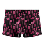 Glasses Of Wine Print Men's Boxer Briefs