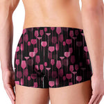Glasses Of Wine Print Men's Boxer Briefs