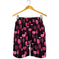Glasses Of Wine Print Men's Shorts