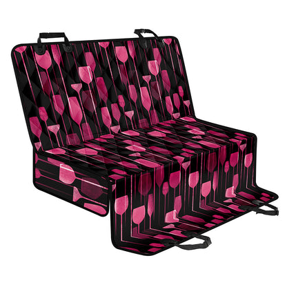 Glasses Of Wine Print Pet Car Back Seat Cover