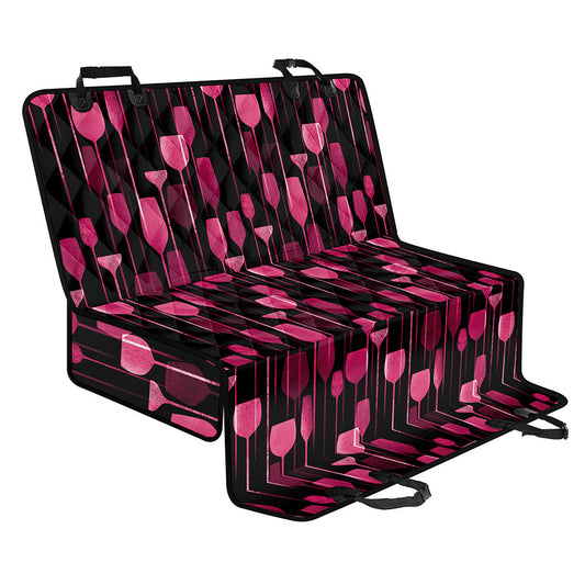 Glasses Of Wine Print Pet Car Back Seat Cover